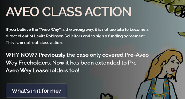 Aveo class action lawyers seek to pile on more village resident confusion in unprecedented resident cash claim post image