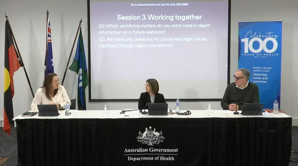 DoH’s aged care workforce webinar shows challenges facing providers and Government post image