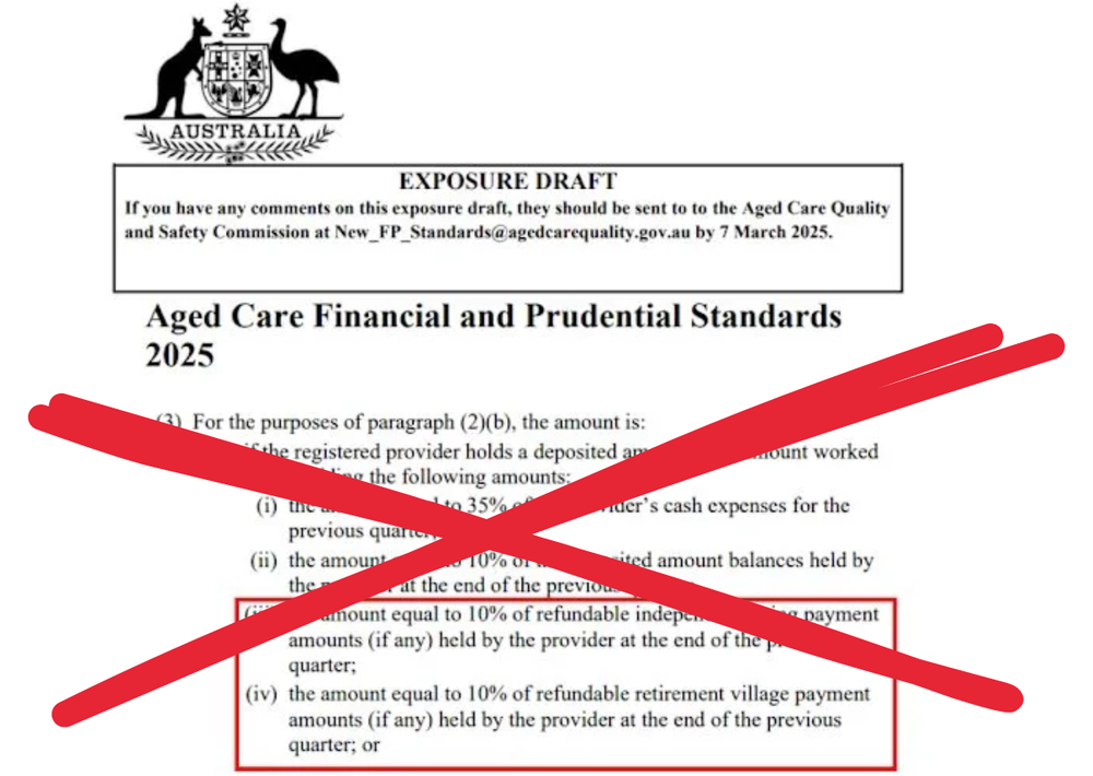 RLC and StewartBrown lobbying sees retirement village operators' proposed liquidity ratio cut from 10% to 2% post image