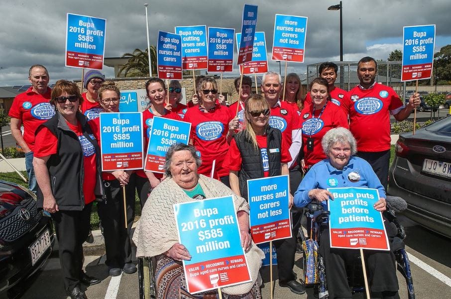 Strike over: Bupa nurses and carers negotiate nearly 4% per annum wage increase in Victoria post image