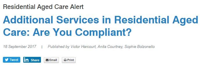 Complaints about aged care capital refurbishment fees on the rise: Russell Kennedy post image