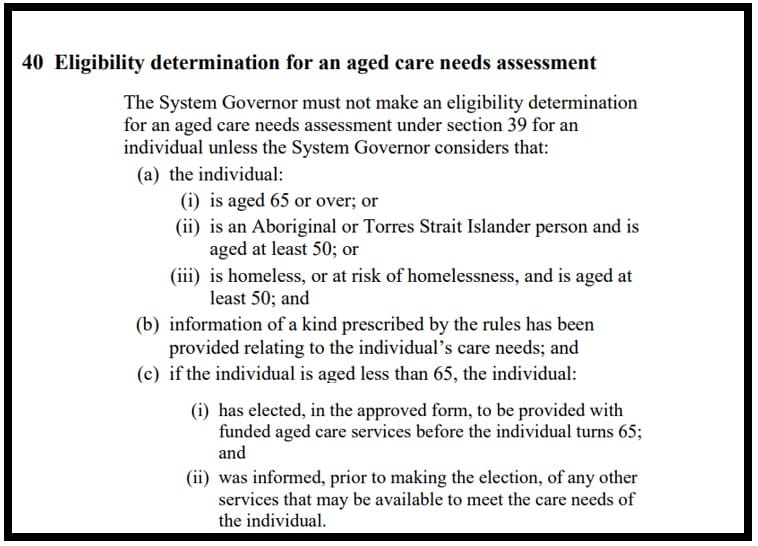 Younger people with disabilities would be assessed for aged care under Exposure Draft of new Aged Care Act post image