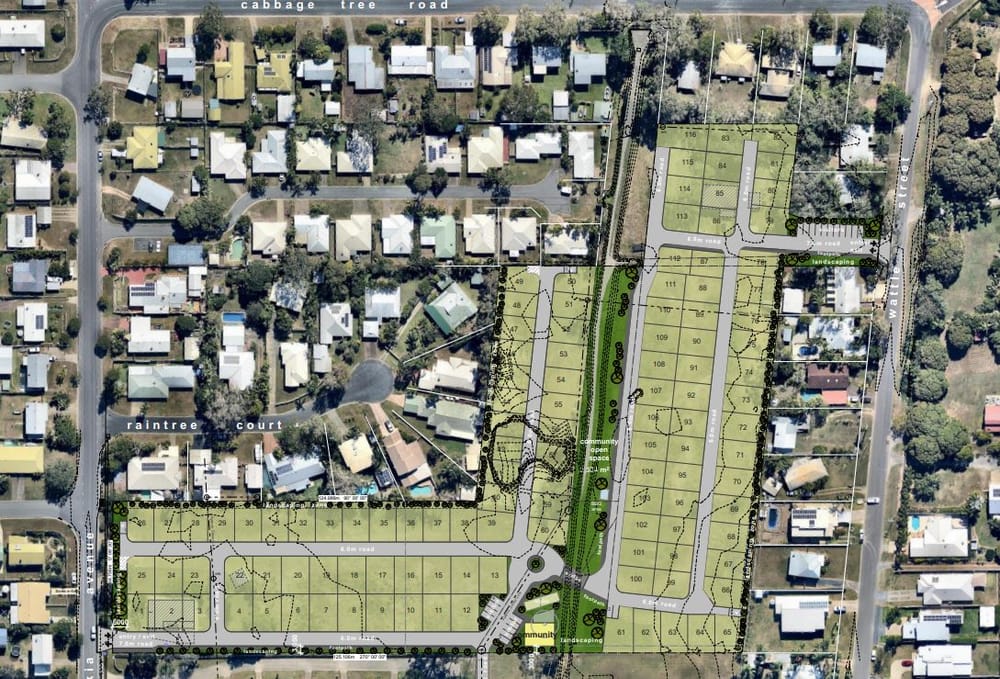 New village entrant plots 116-unit Manufactured Homes Estate retirement village for Mackay – replacing a house and shed post image