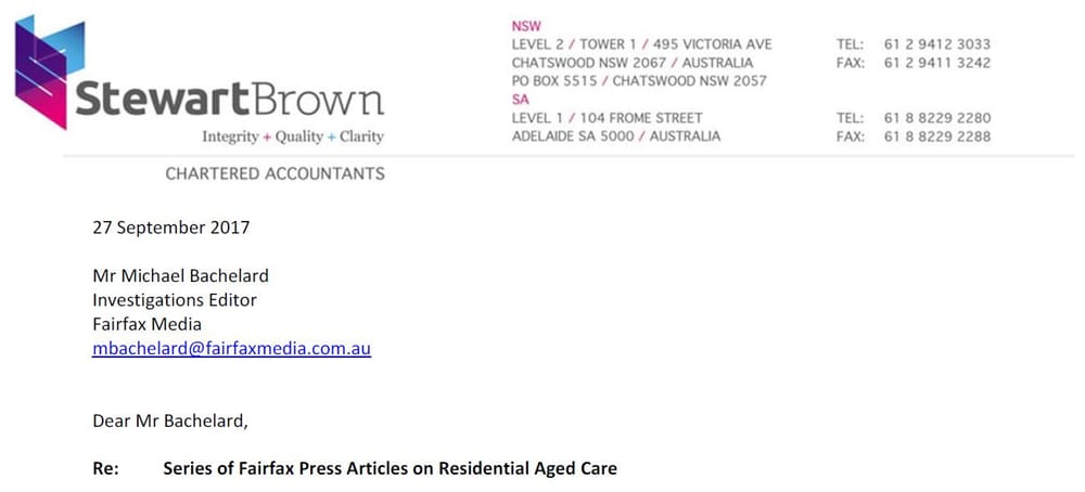 StewartBrown rejects “misleading and incorrect” Fairfax reporting post image