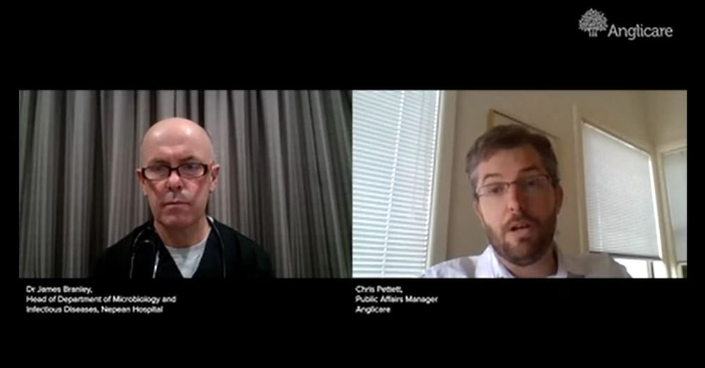 Anglicare hosts webinar for Newmarch House families with infectious disease specialist post image