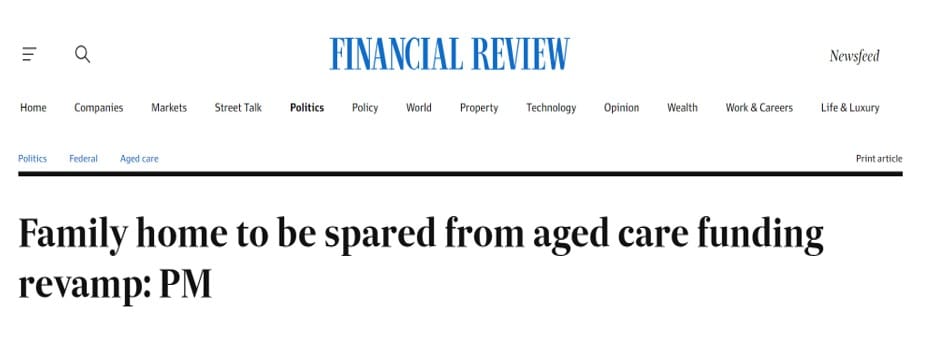 Opinion: the aged care sector still has cause for optimism post image