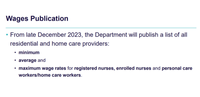 Aged care wages to be published from December this year post image