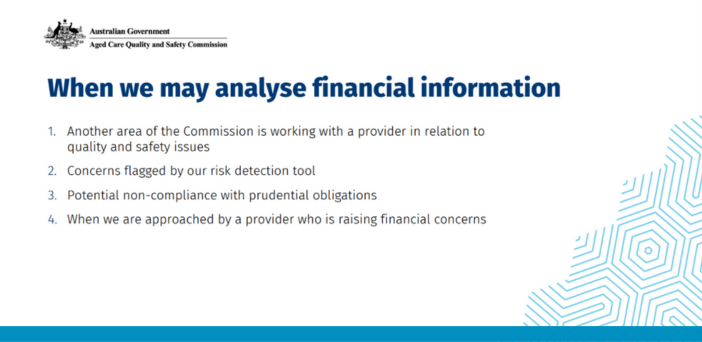 Aged care regulator highlights prudential management ‘red flags’ that may trigger further investigation post image