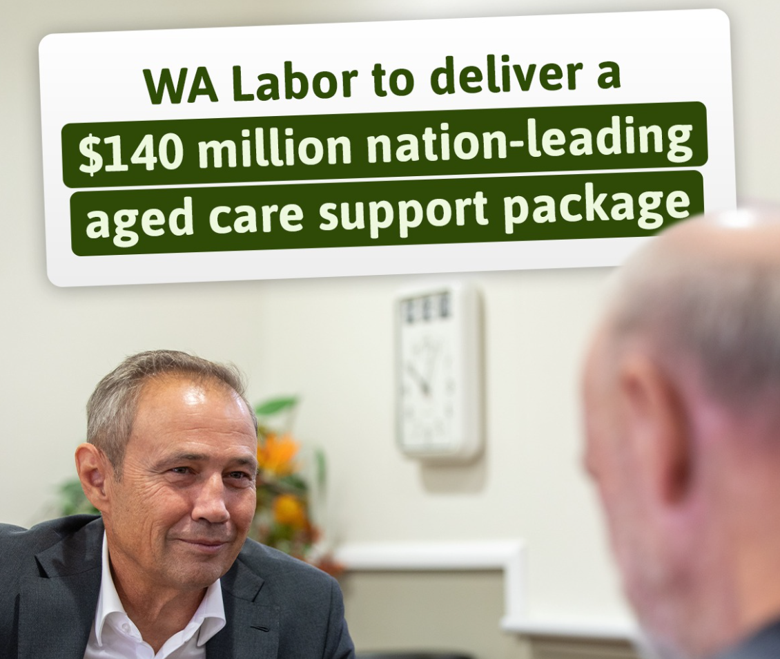 WA Govt's election promise of $100M low-interest loans for aged care construction post image
