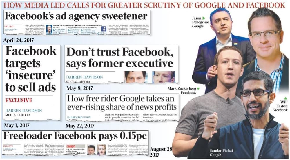 Australia leading the world in prosecuting Google and Facebook. post image