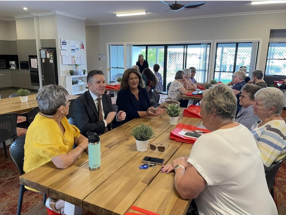 What happened when Health and Aged Care Minister Mark Butler called in to Oak Tree Retirement Villages Rutherford post image