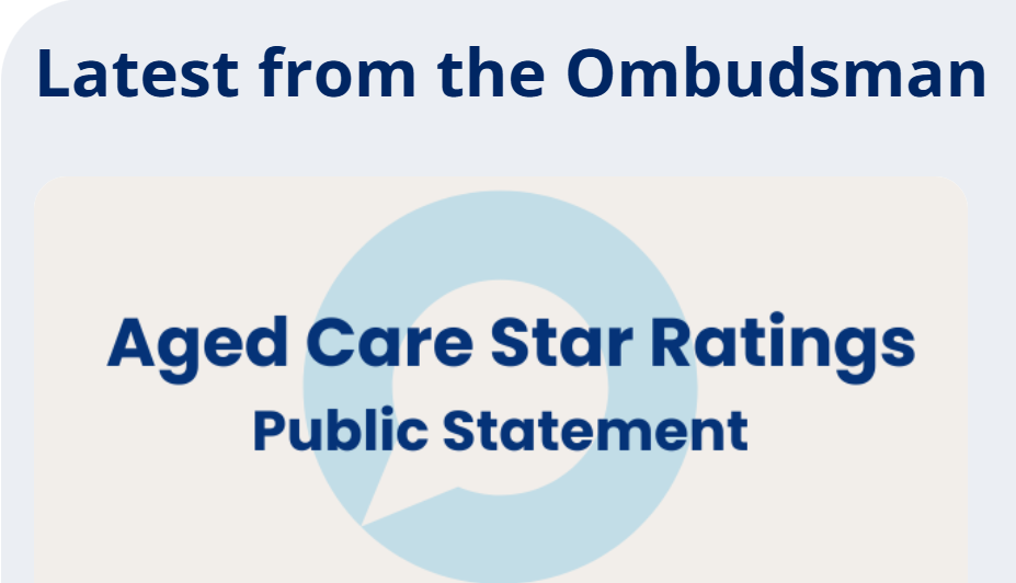 Department of Health and Aged Care's Star Ratings "not sufficiently meaningful": Commonwealth Ombudsman post image