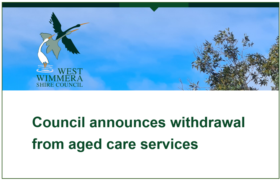 Another Victorian local council exits home care post image