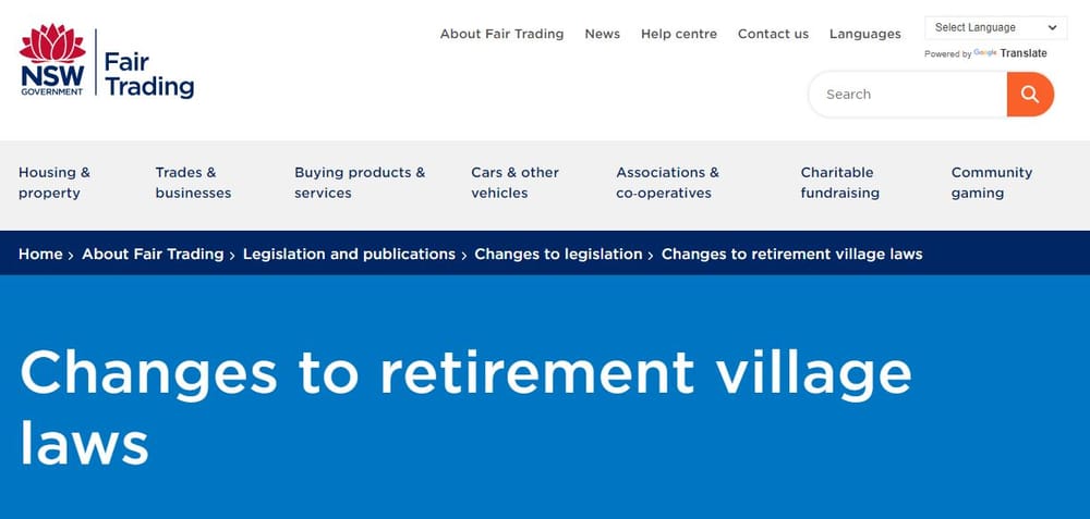 NSW retirement village buybacks now in force – no orders to start until 1 August 2021. Retirement Village Ambassador program to stay on hold post image