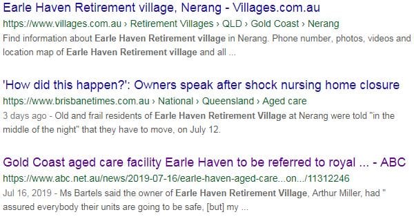 QLD’s Earle Haven Retirement Village update post image