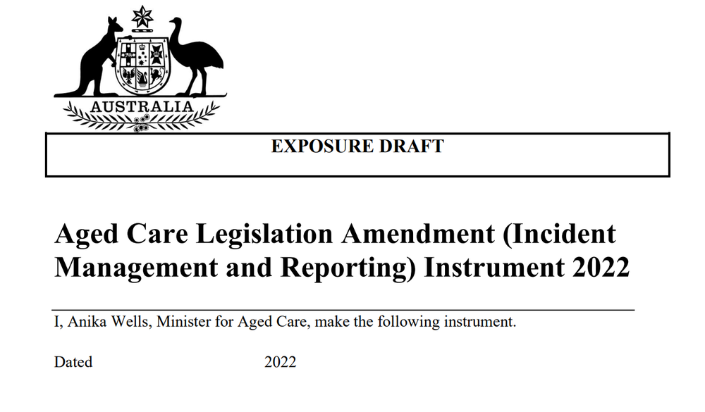 Exposure draft for SIRS in home care now open for comment post image