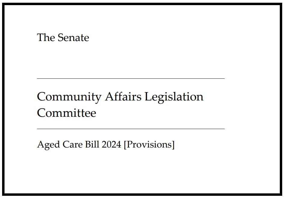 Coalition Senators make 32 recommendations on the Aged Care Bill 2024 post image