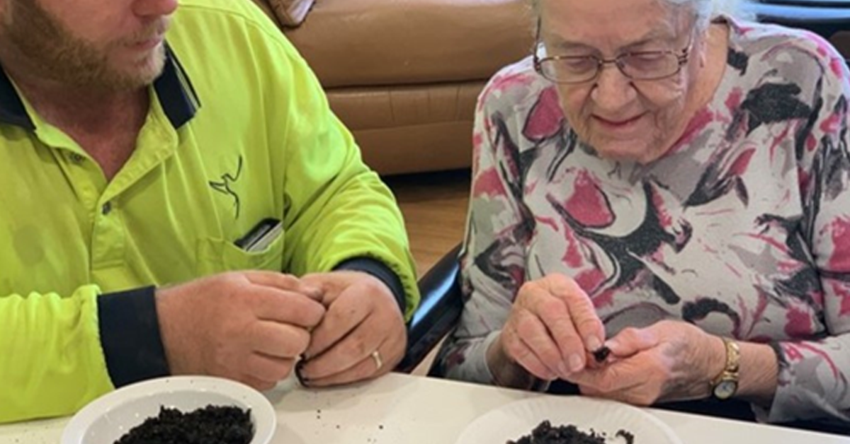 Retirement village takes up seed bombing to replenish areas devastated by bushfire post image