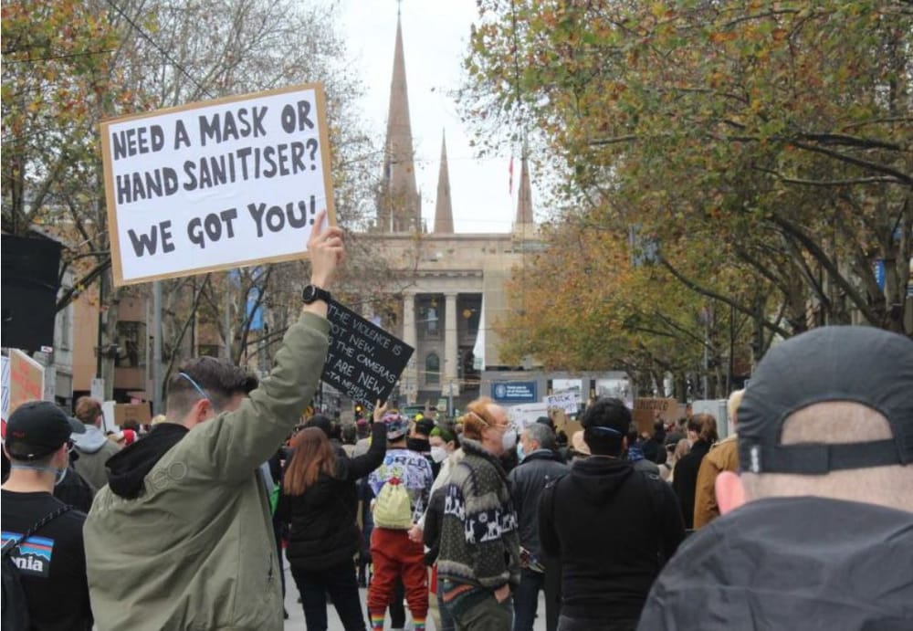 Infected Melbourne protester didn’t have COVIDSafe app post image
