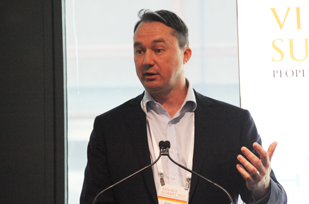 Cameron Holland advocates for RV Home Care Packages at the VILLAGE SUMMIT post image