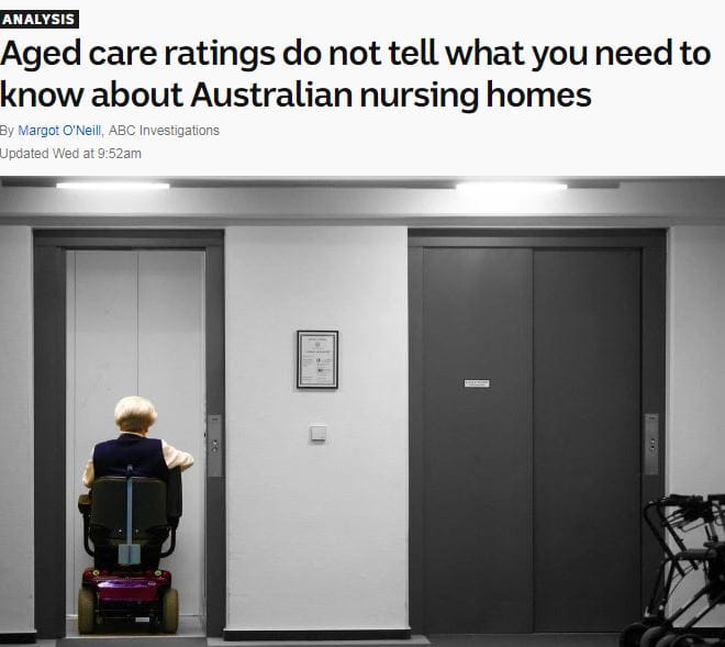 ABC highlights lack of clinical data in aged care – after “coming across” VIC aged care manager manual post image
