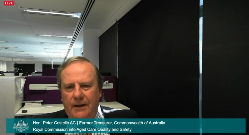Former Treasurer Peter Costello tells Royal Commission a new aged care tax could “inhibit flexibility” post image