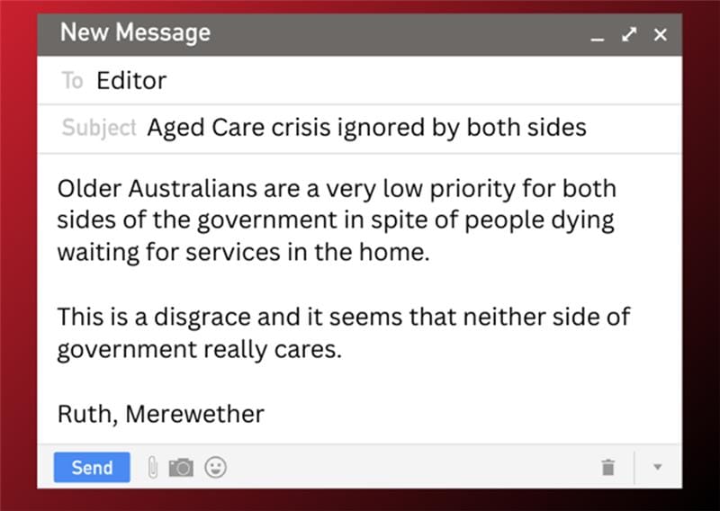 Coalition’s pledge to cut home care wait list to zero is too little, too late post image