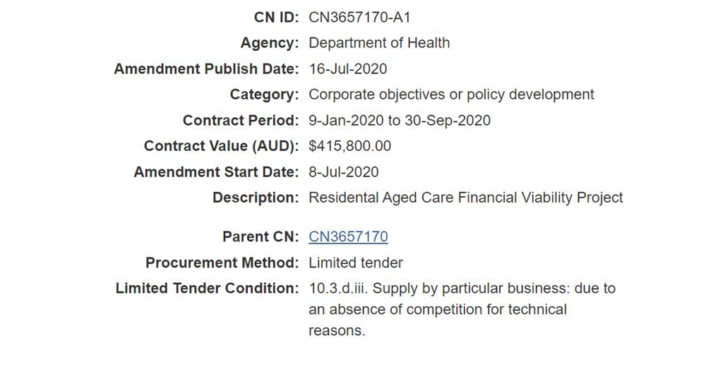 Gary Barnier defends Federal Government contract for financial assessment of aged care providers post image