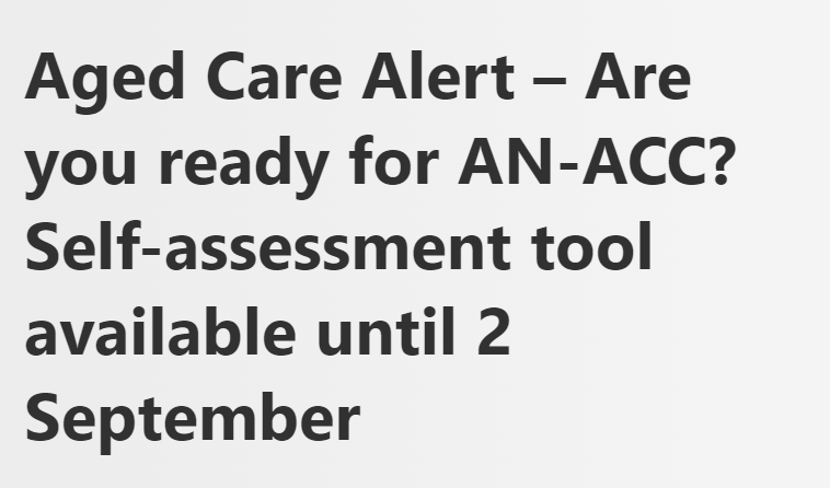 AN-ACC self-assessment available until 2 September post image