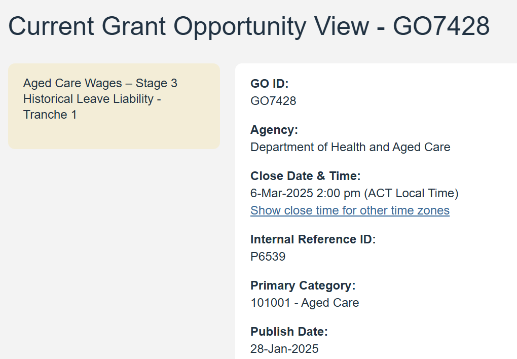 Fed Govt to cover part of increased leave entitlements in aged care worker pay rises post image