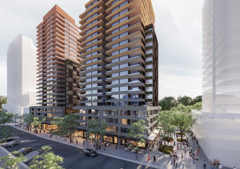 Ecove Group propose senior living within the 3 level podium below a further all age 22 levels post image