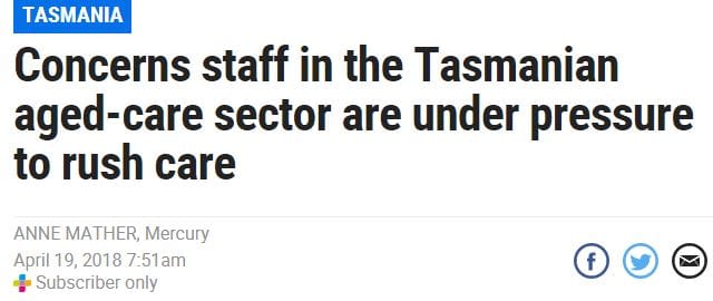 The Mercury: Union holds day of action to promote ‘Our Turn to Care’ campaign in TAS post image