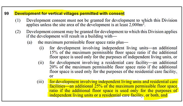 Proposed NSW Seniors SEPP reveals GOLD for vertical villages and co-located developments post image
