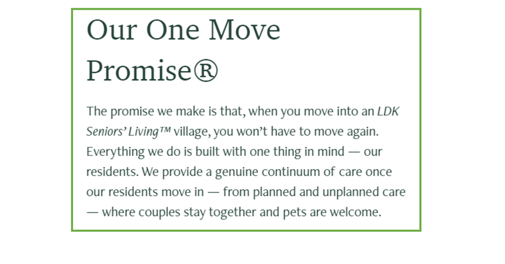 New retirement village and model with 133 sales in 11 months – average age 82 post image