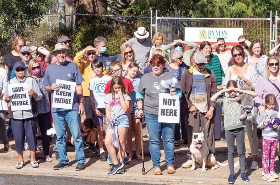 Residents unite to protest proposed Ryman Healthcare retirement village development in Mount Eliza, south of Melbourne post image