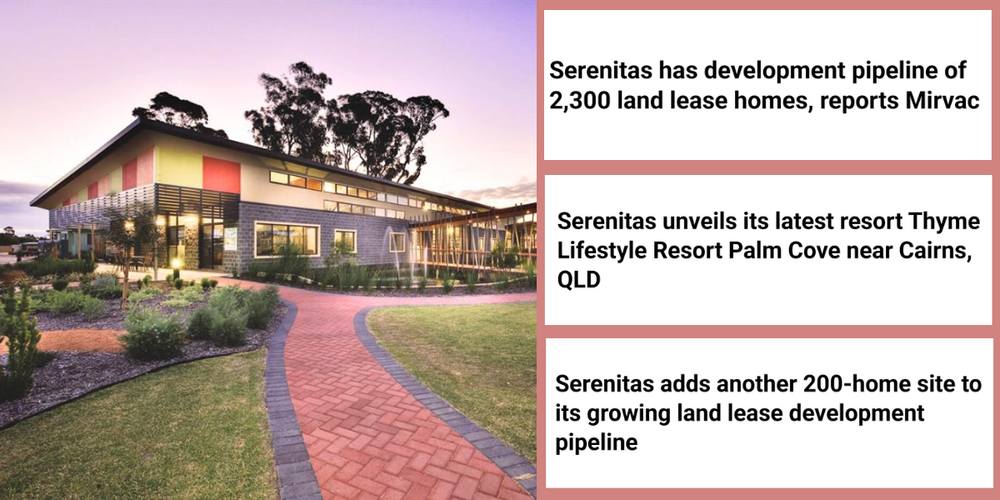 Land lease operator Serenitas shines in Mirvac FY25 result post image