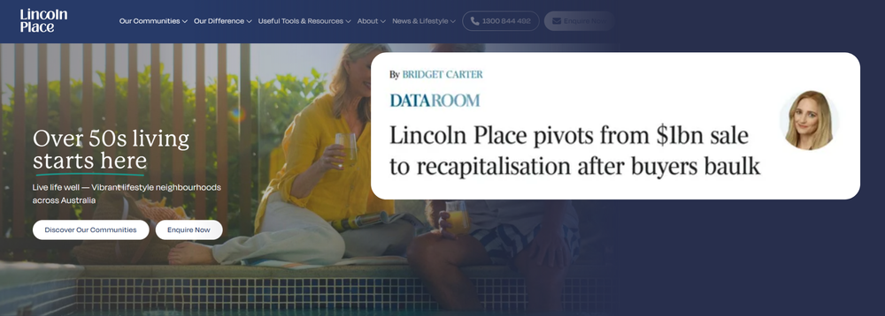 Future of land lease operator Lincoln Place in play post image