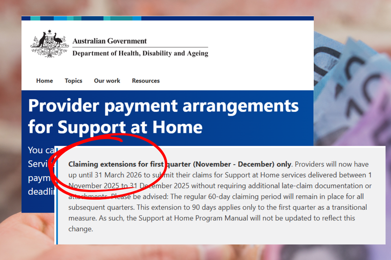 Government extends deadline for first Support at Home claims post image